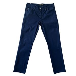 Zilli Navy Silk Slim pants Size I 52